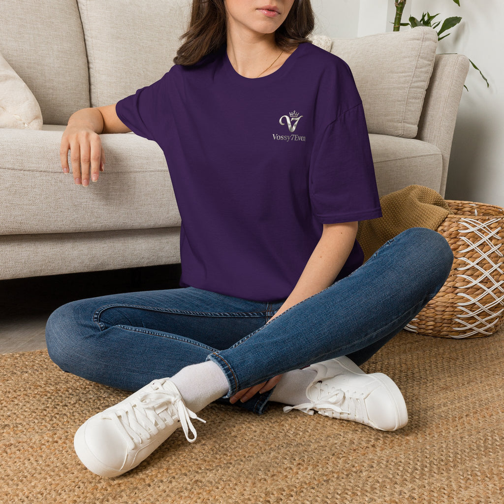 Vossy7Even Crown Monogram T-Shirt | Small Chest Logo