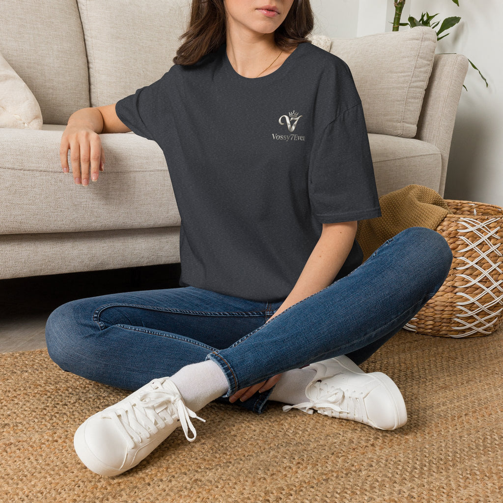 Vossy7Even Crown Monogram T-Shirt | Small Chest Logo
