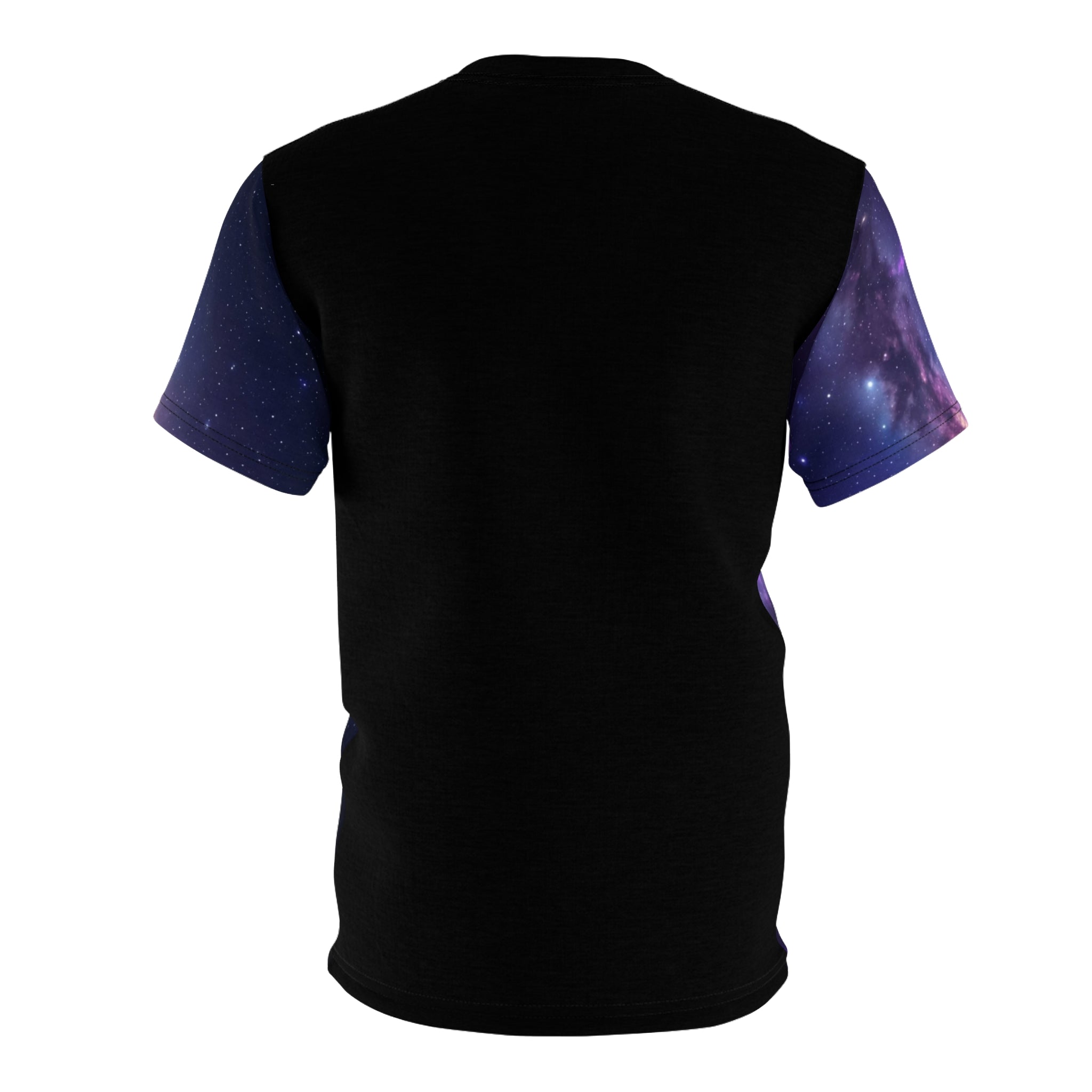 Galaxy Robot Bunny holding Bag Tee | Cosmic Space Animatronic Design