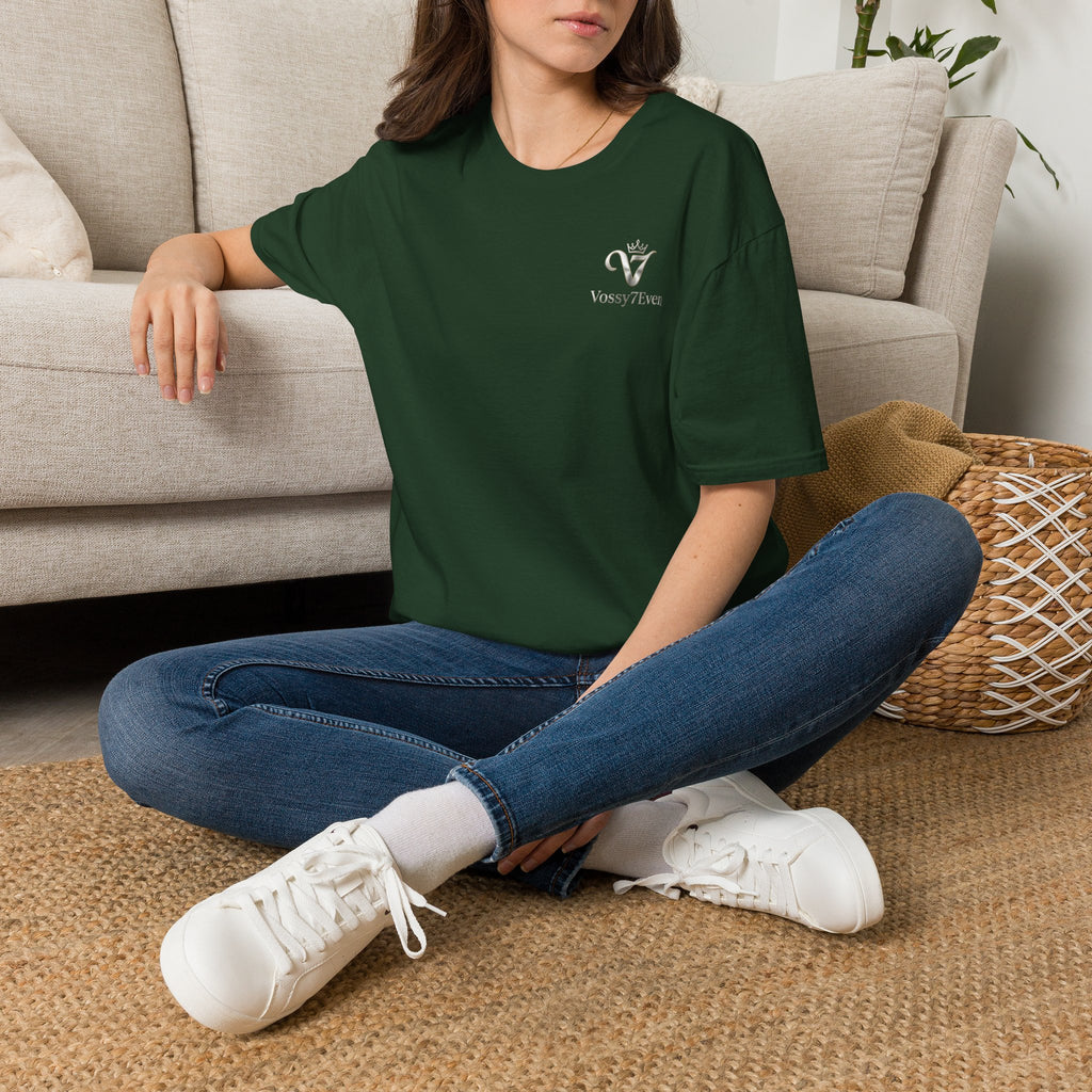 Vossy7Even Crown Monogram T-Shirt | Small Chest Logo